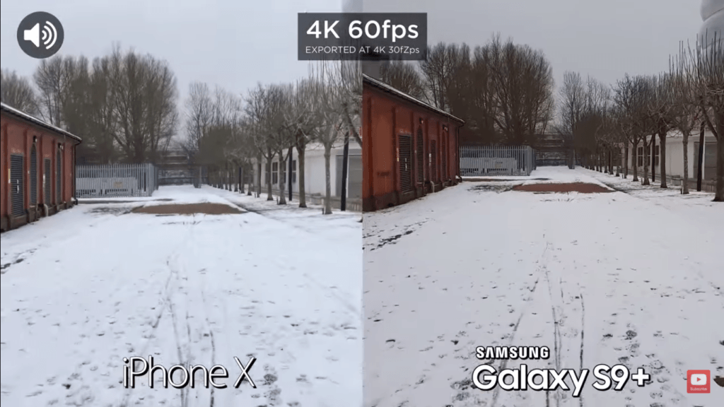 5 Video Back Camera Compare Iphone X Vs Samsung Galaxy S 9 Plus