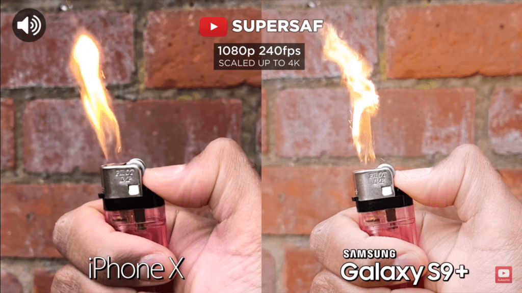 9 Slo Motion Camera Compare Iphone X Vs Samsung Galaxy S 9 Plus