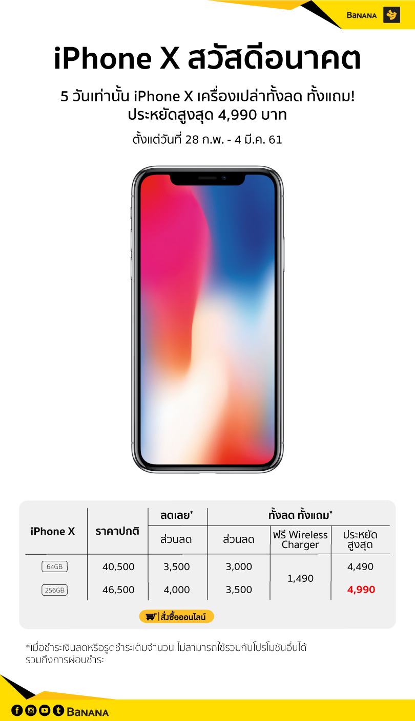 Banana Iphone X Promotion Due4mar18 V2