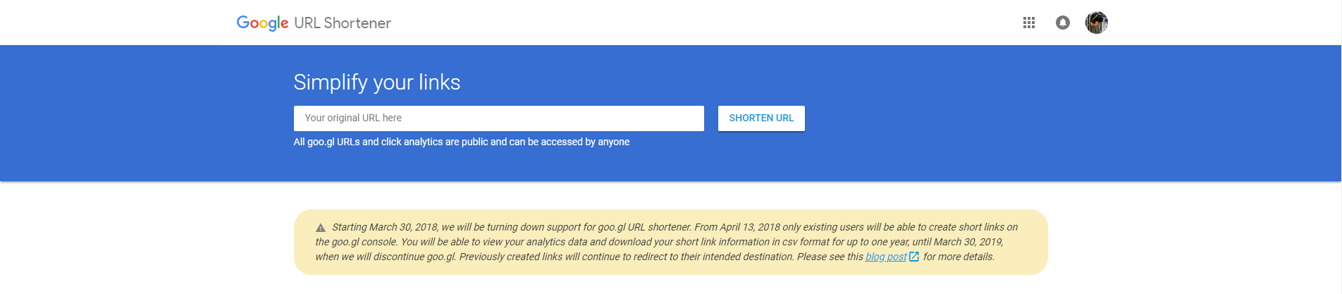 Google ประกาศยุติการให้บริการ goo.gl เว็บไซต์ย่อ URL