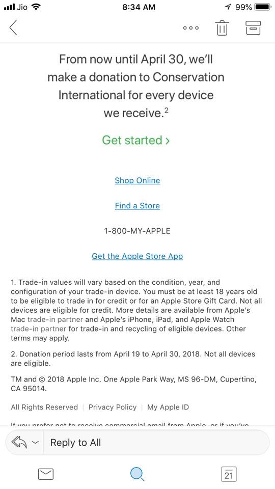 Apple Mail To User Donate Old Iphone 1