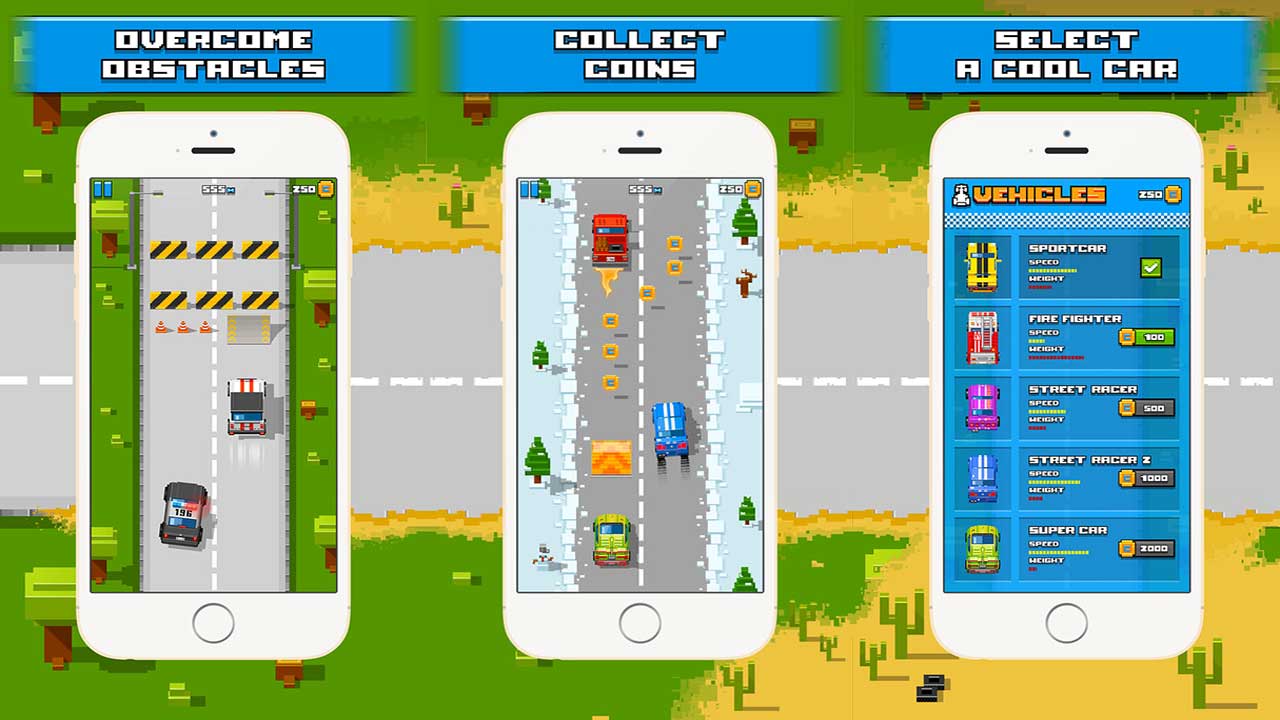 Game Speedy Road 8 Bit Cover