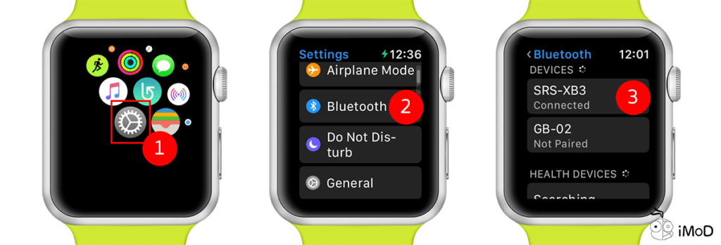 connect bluetooth to apple watch