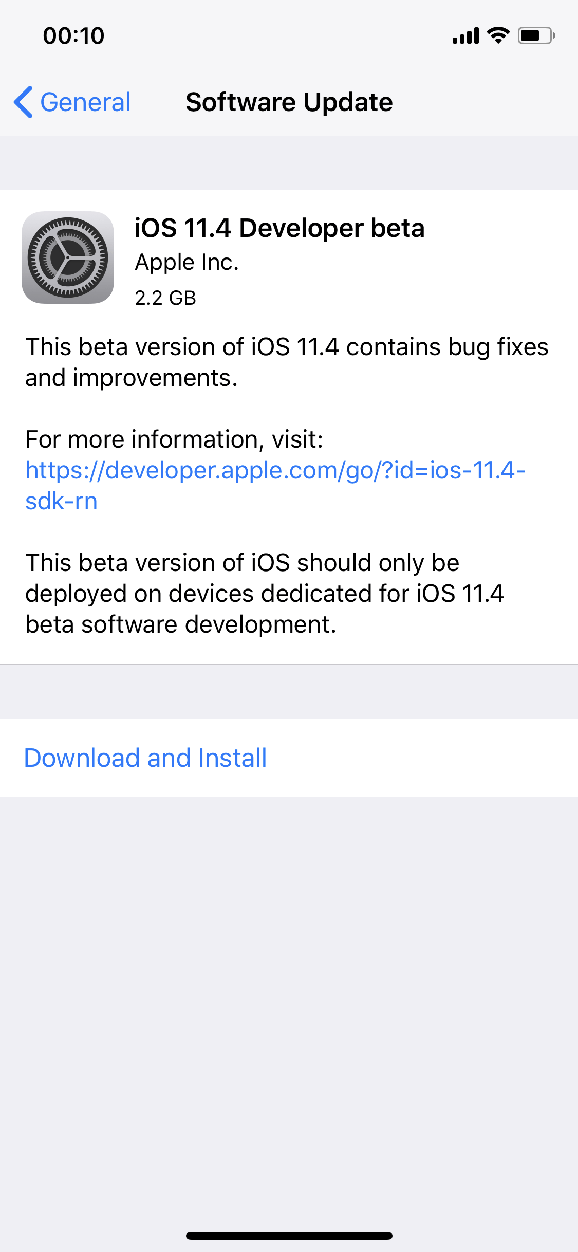 Ios 11 4 Beta 1 Seed 1