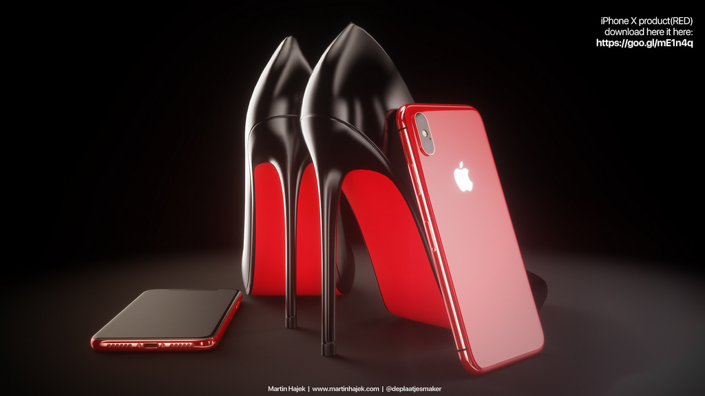 Iphone X Red And Blush Gold Renders 4