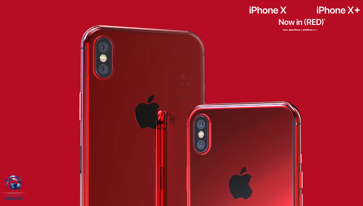 Iphone X X Plus Red Concept 013