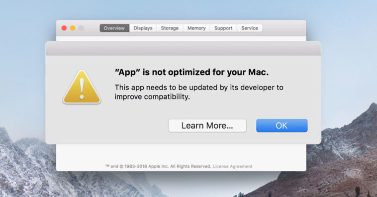 Macos 32 Bit App Warning