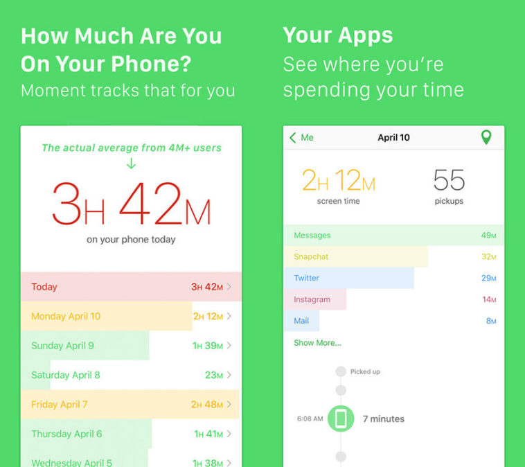 Moment screen time tracker 
