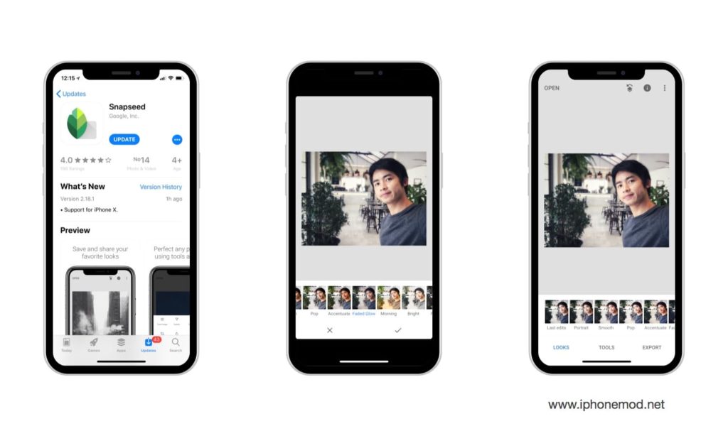 Snapseed แอปแต่งรูปขั้นเทพจาก Google อัปเดต UI รองรับ iPhone X แล้ว