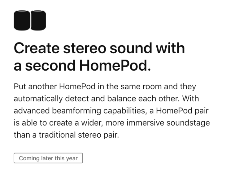 Stereo Homepod