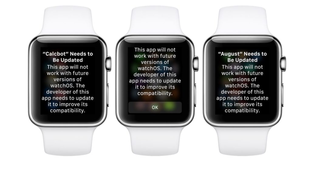 Watchos 4 3 1 Warning Old Apps 1
