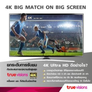 TrueVisions ถ่ายทอดสดฟุตบอลโลก 2018 ความคมชัดระดับ 4K Ultra HD
