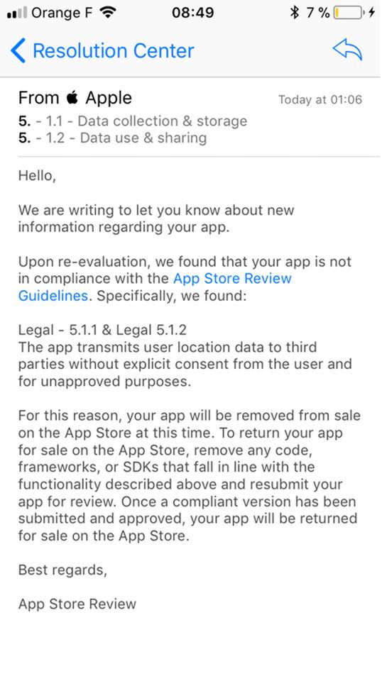 Apple Cracking Down Location Apps Third Parties 1