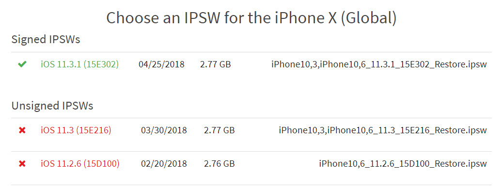 Apple Stop Signing Downgrade Ios 11 3 1