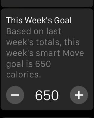 Apple Watch Base Move Goal