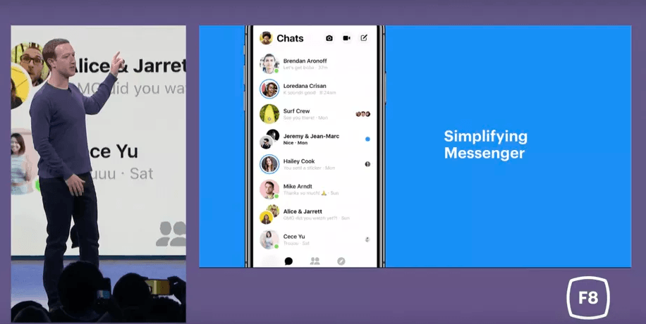 Facebook Redesign Messenger App 1