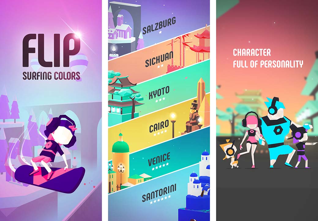 Game Flip Surfing Colors Content1