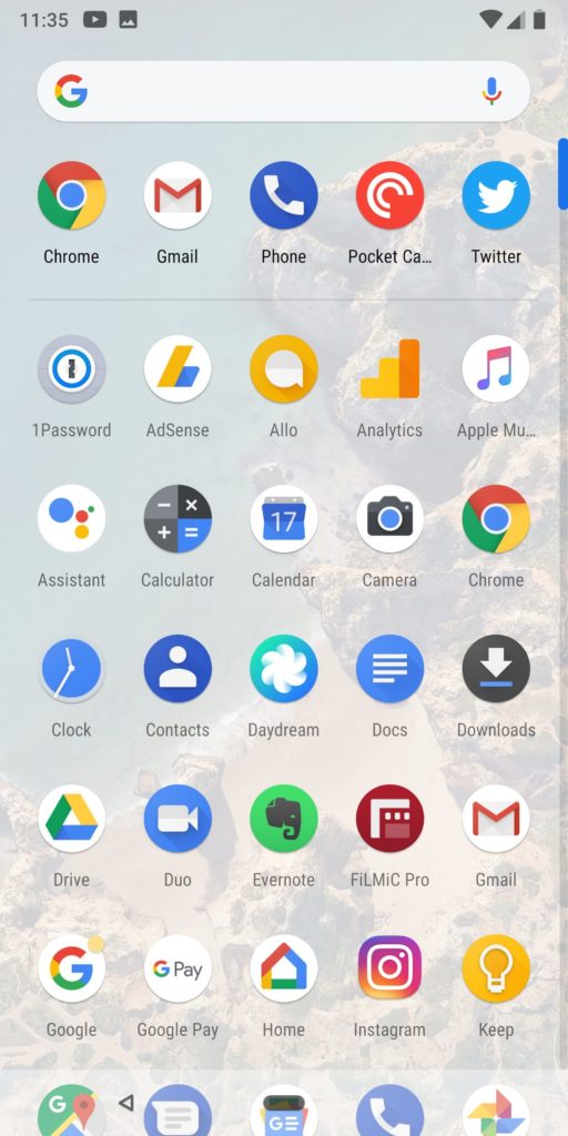 Google Pixel 2 Xl App Drawer