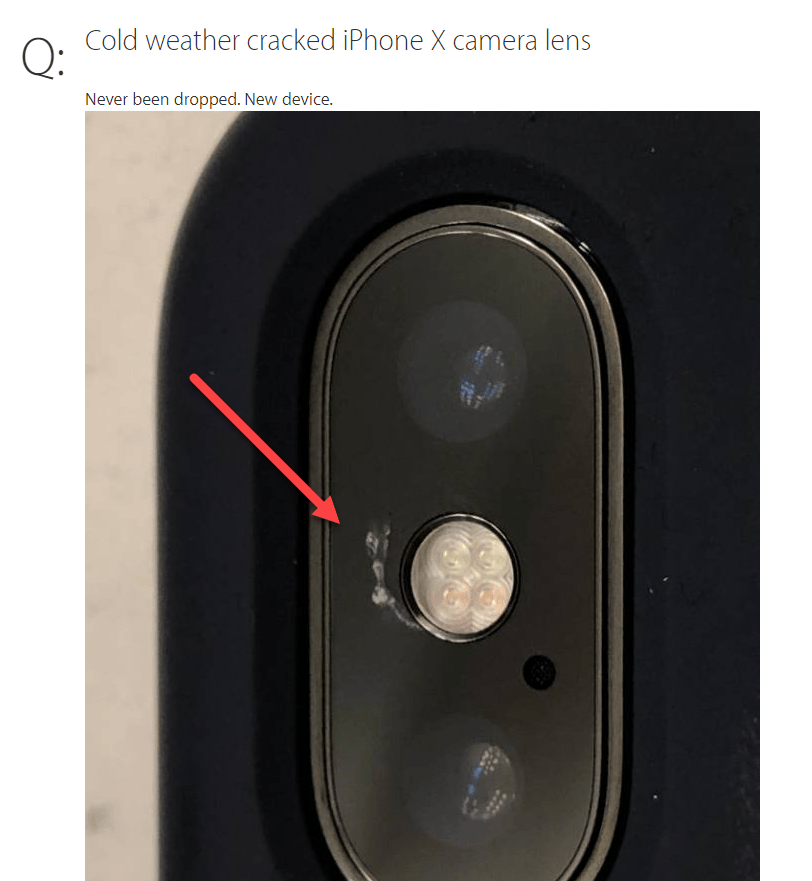 Iphone X Cracked Camera Lens 1