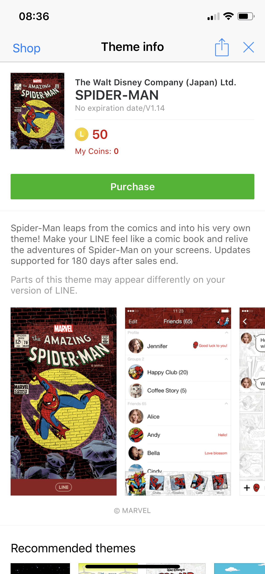 Line Marvel Sticker Discount 7