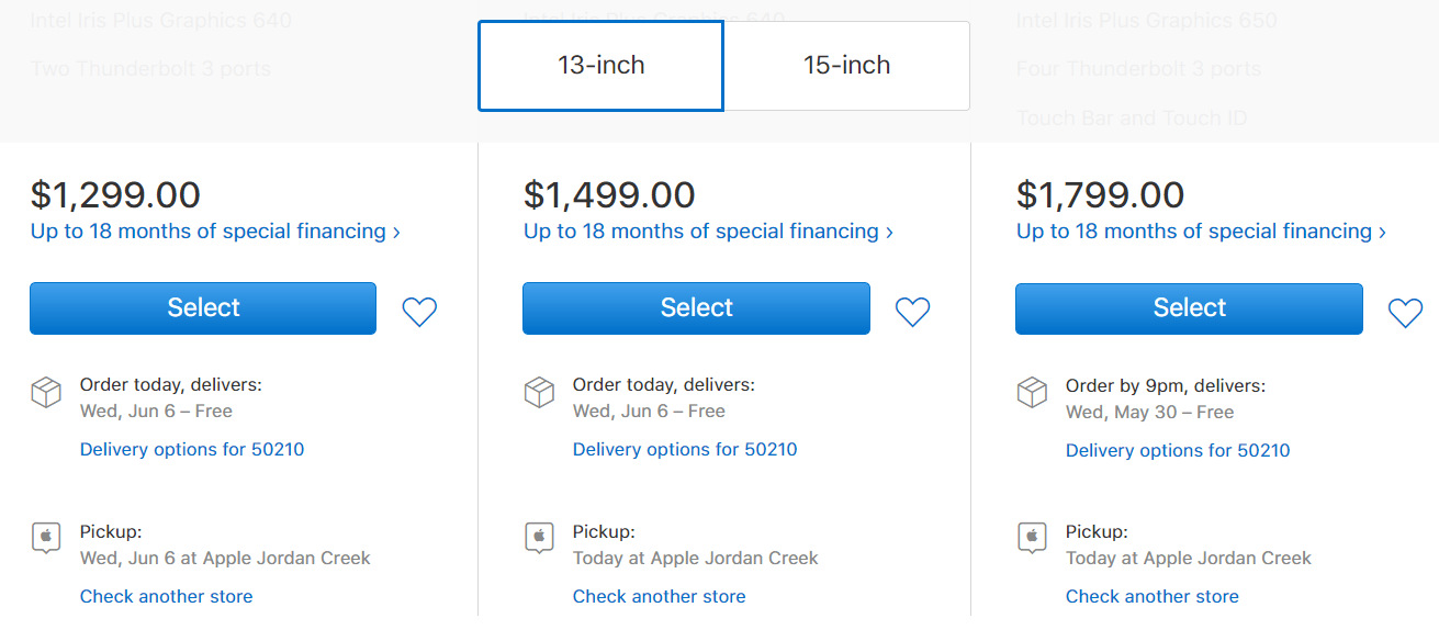 Macbook Pro Shipping Dates June 6 2