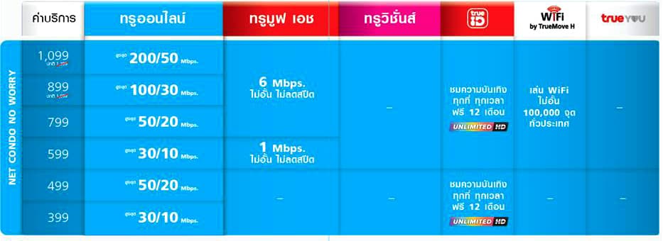 True Online Net Condo No Worry 2