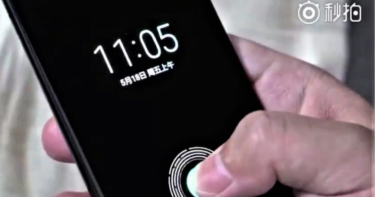 Xiaomi Flagship Phone Mi 8 Fingerprint Sensor