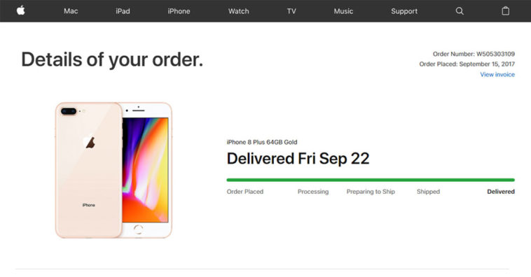 Apple Redesign Orders Page Website