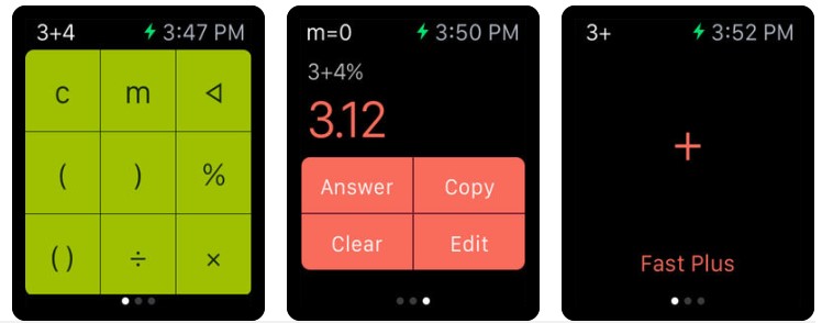 Apple Watch Daily Life App Calculator Plus
