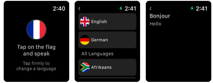 Apple Watch Daily Life App Mate Translator