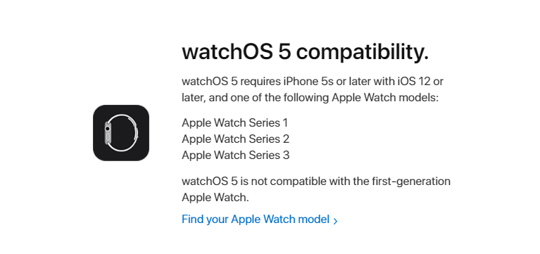 watch series 1 compatibility