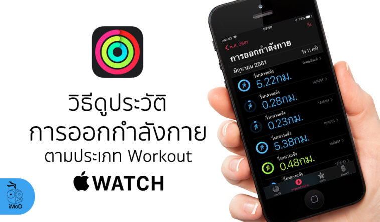 How To View Workout History By Workout Type