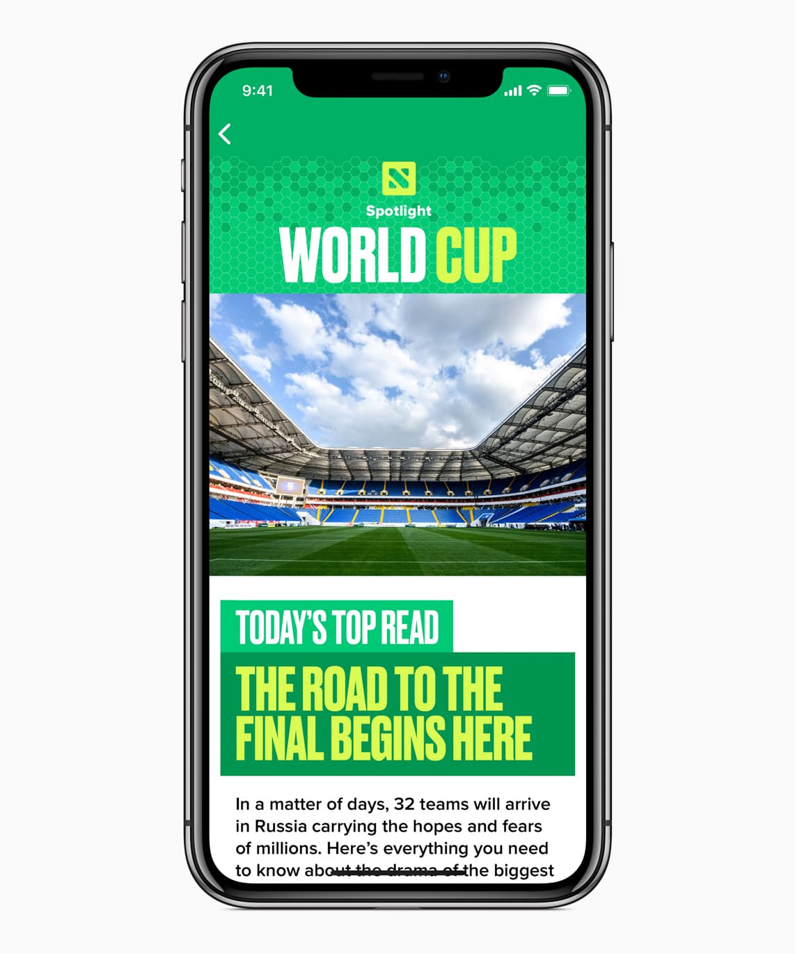 Iphone X World Cup News App Screen 1 06112018