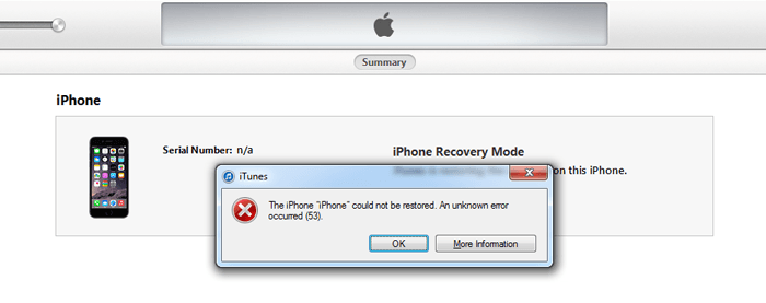 Iphone Error 53