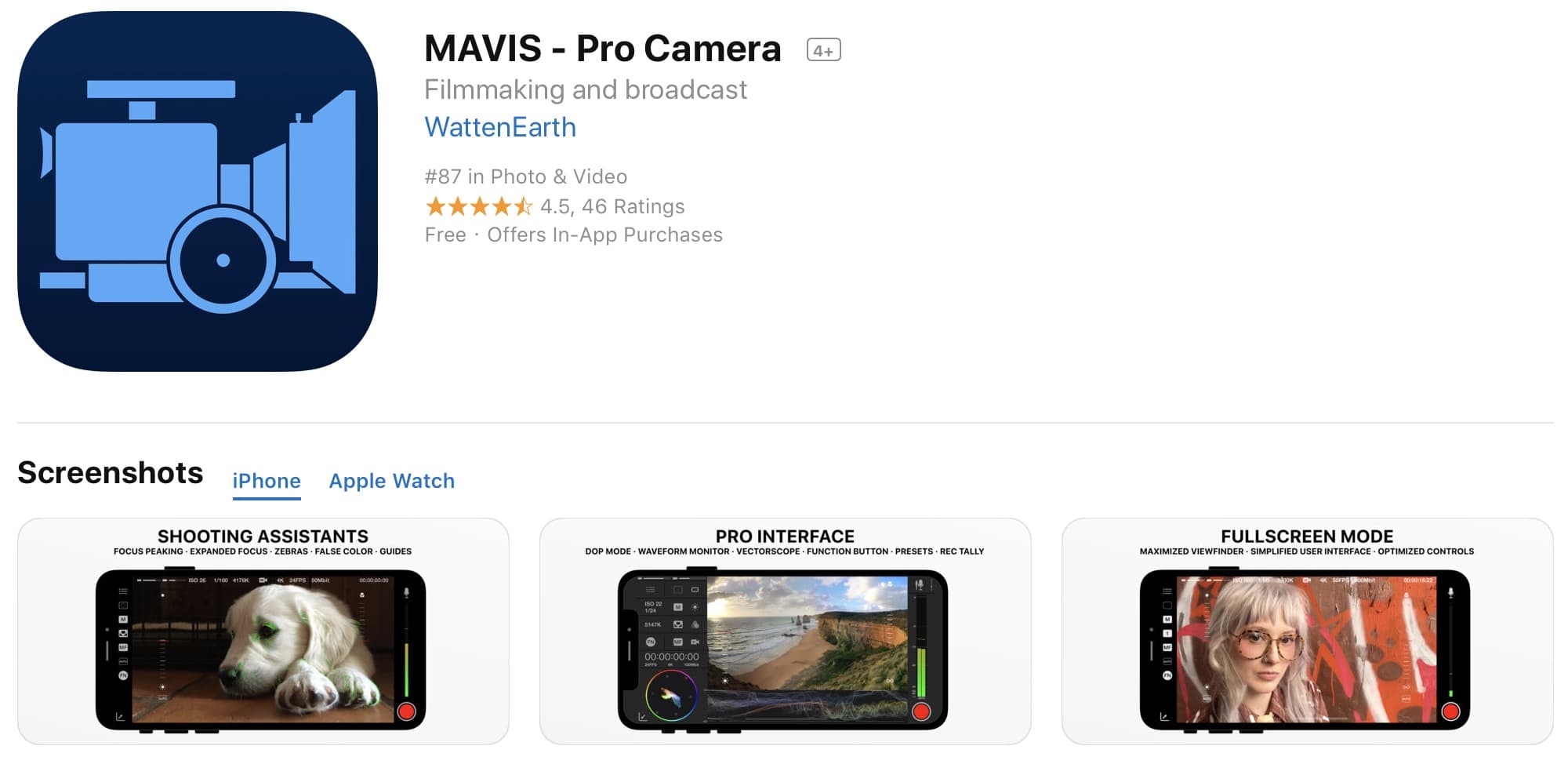Mavis Pro Camera Itunes