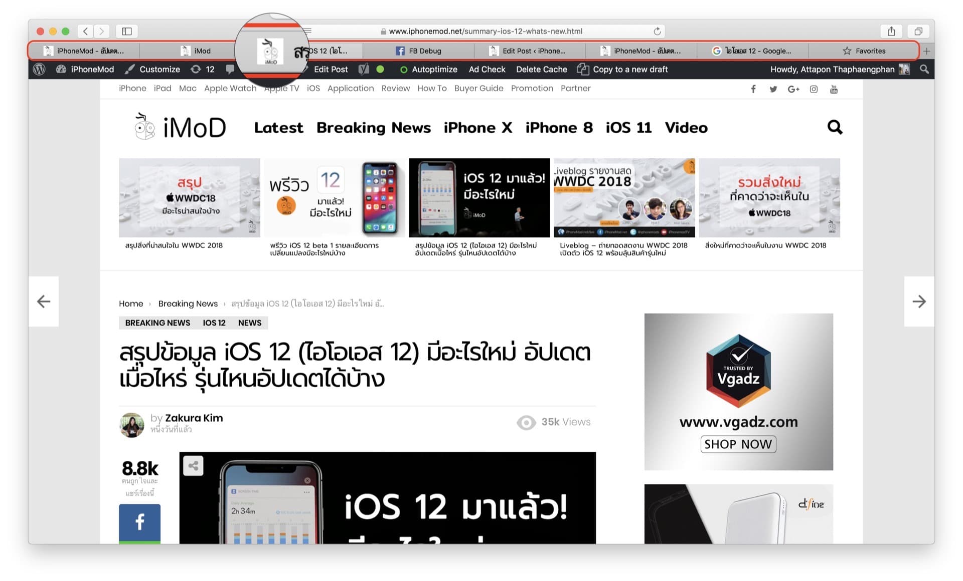 Safari Show Favicon