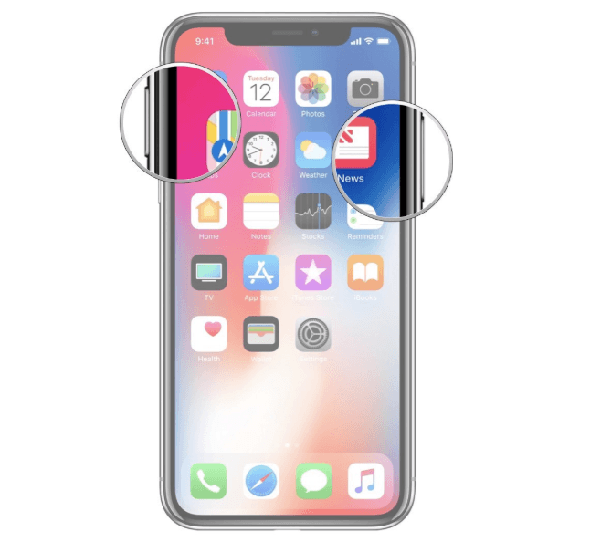Screenshot Iphone X
