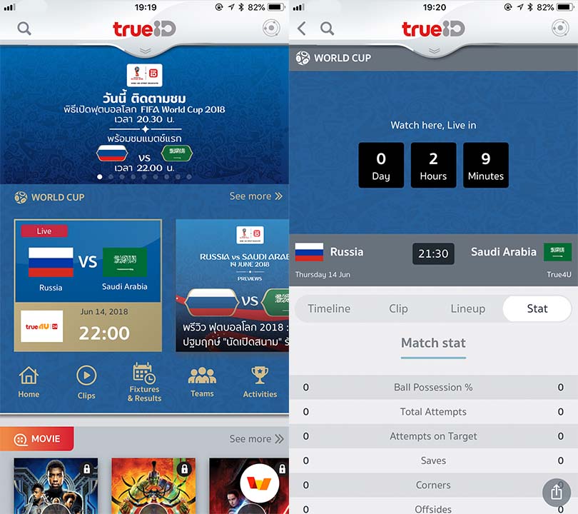 Trueid World Football 2018 Content3