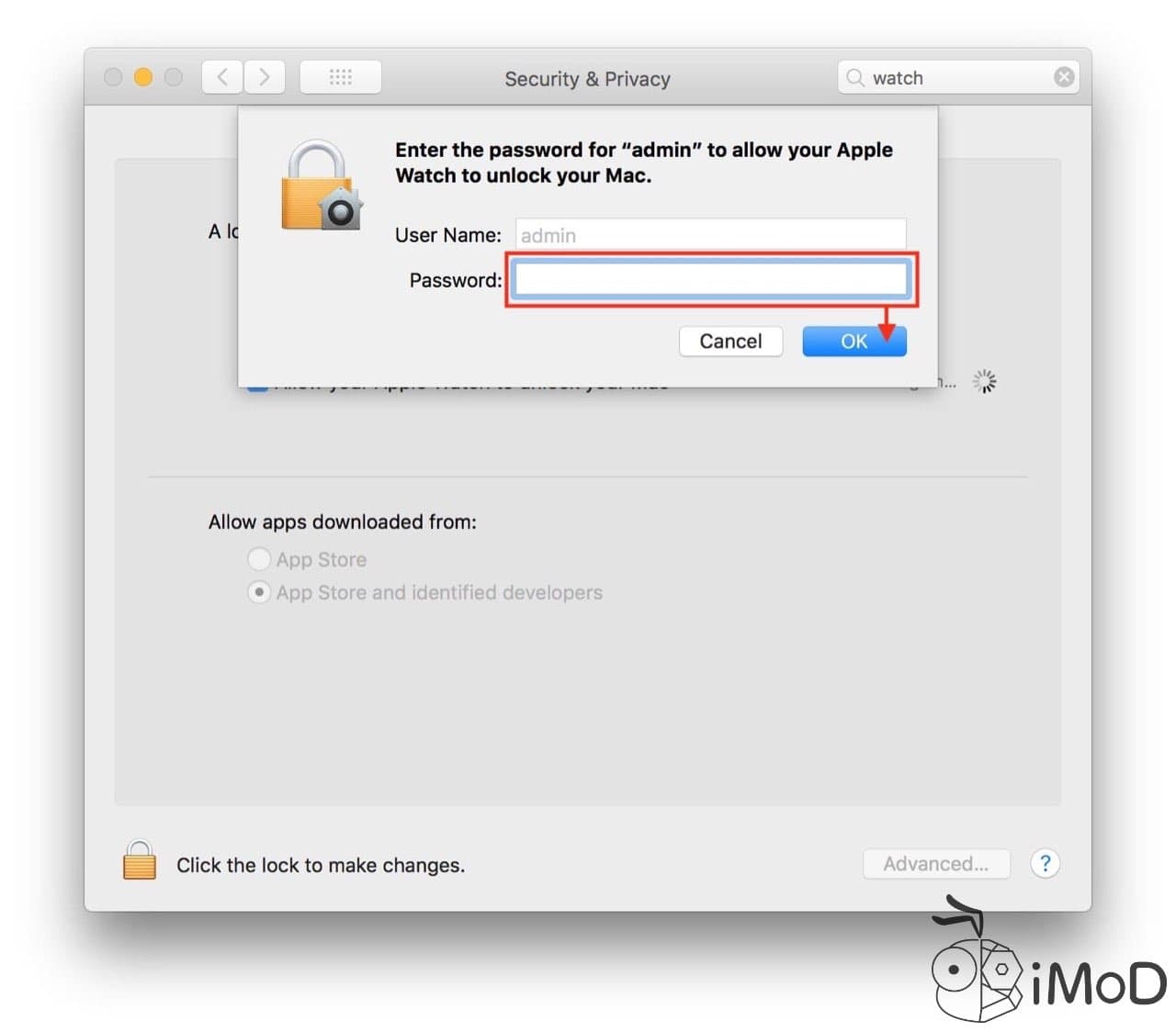 Unlock Mac With Apple Watch Setting 3