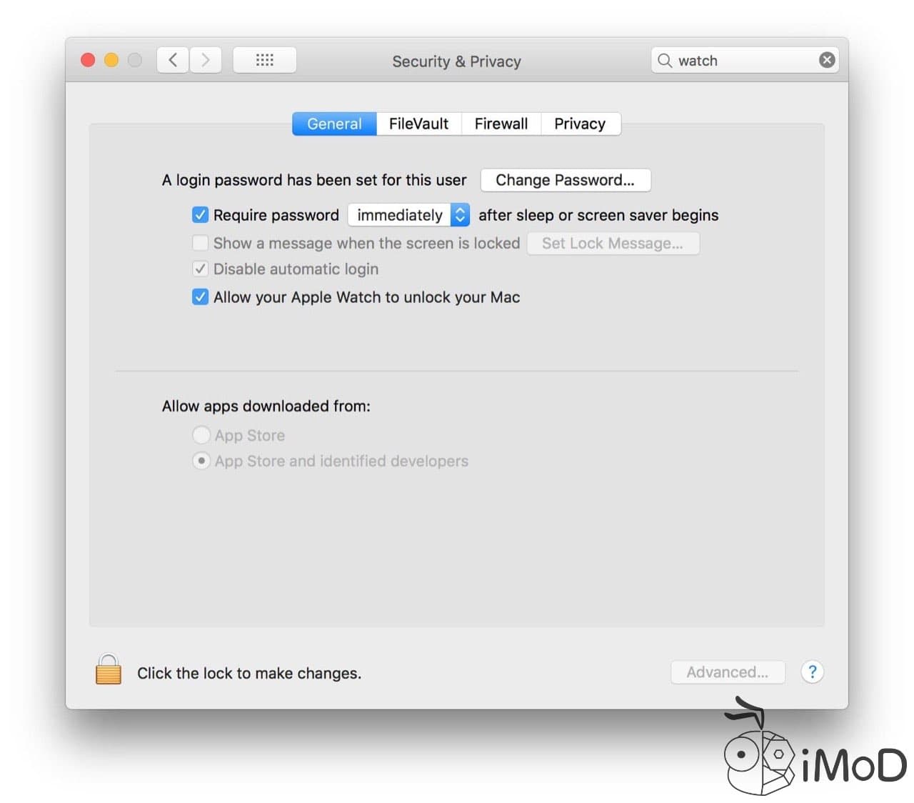 Unlock Mac With Apple Watch Setting 4