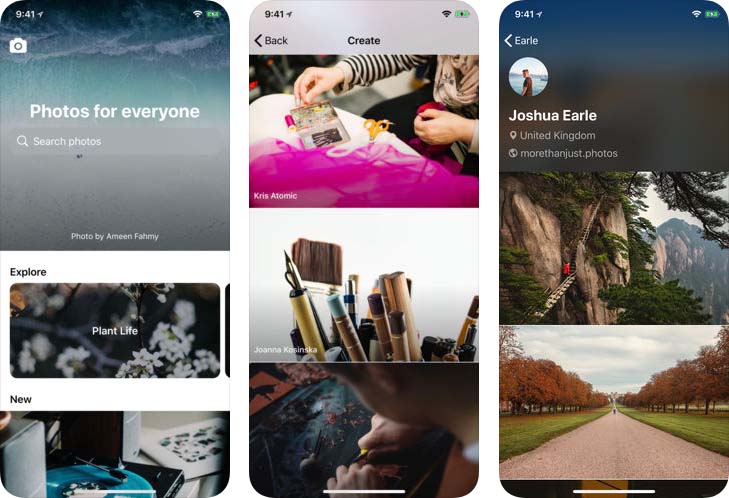 App Unsplash Content1