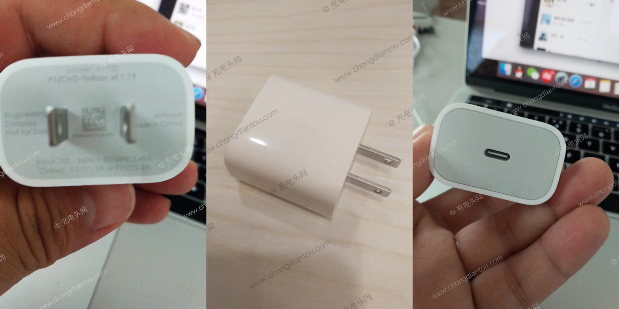 [หลุด] อะแดปเตอร์ USB-C 18W ตรงกับภาพ CAD ก่อนหน้า