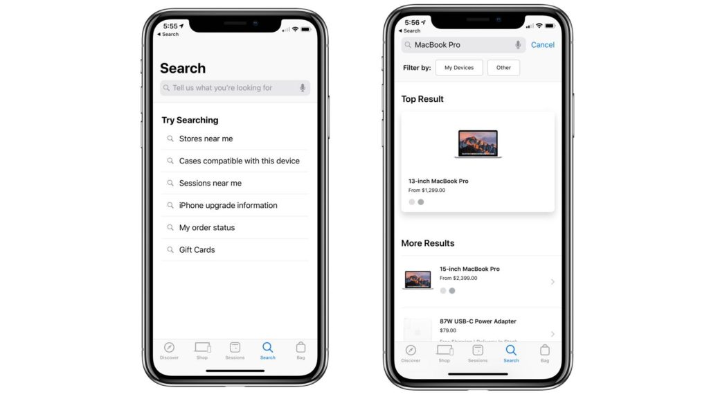 Apple Store New Update Search And Interface 2