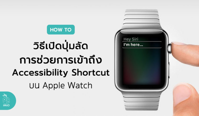 How To Enable Accessibility Shortcut Apple Watch