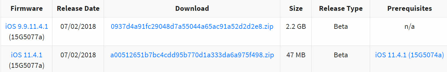 Ios 11 4 1 Beta 5 Seed 1