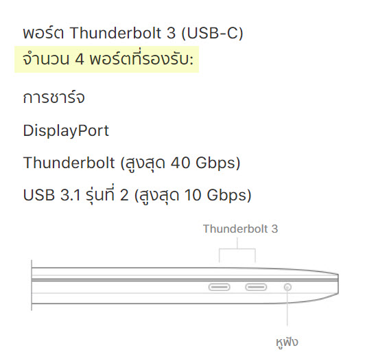 Macbook Pro 2018 Touchbar 13 Inch Support Full Speed Thunderbolt 3 All Port 1