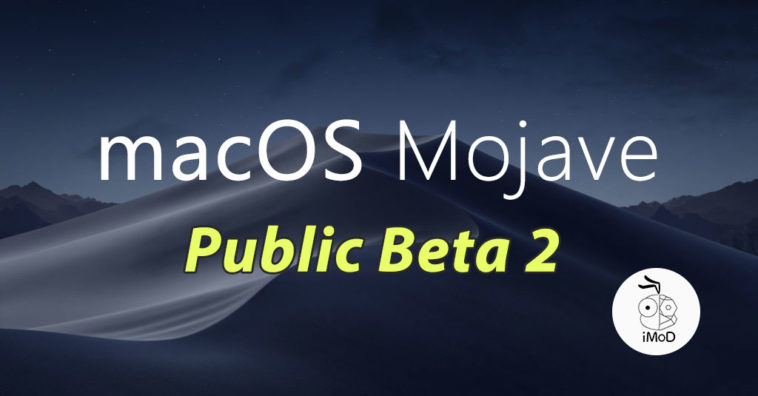 Macos Mojave Public Beta 2