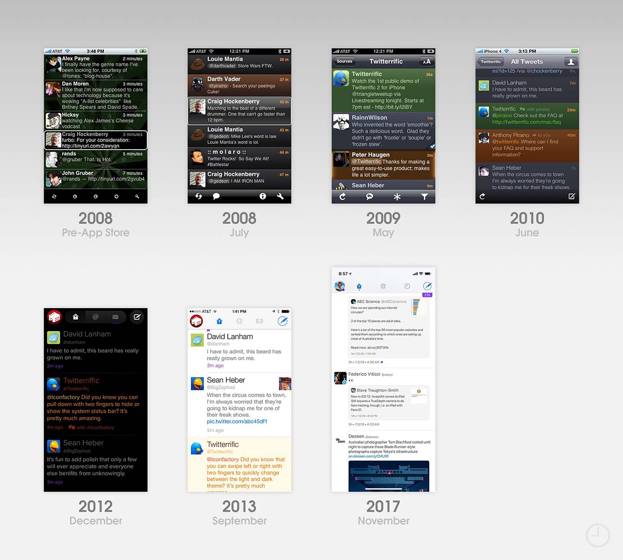 Twitterific App Evolution 1