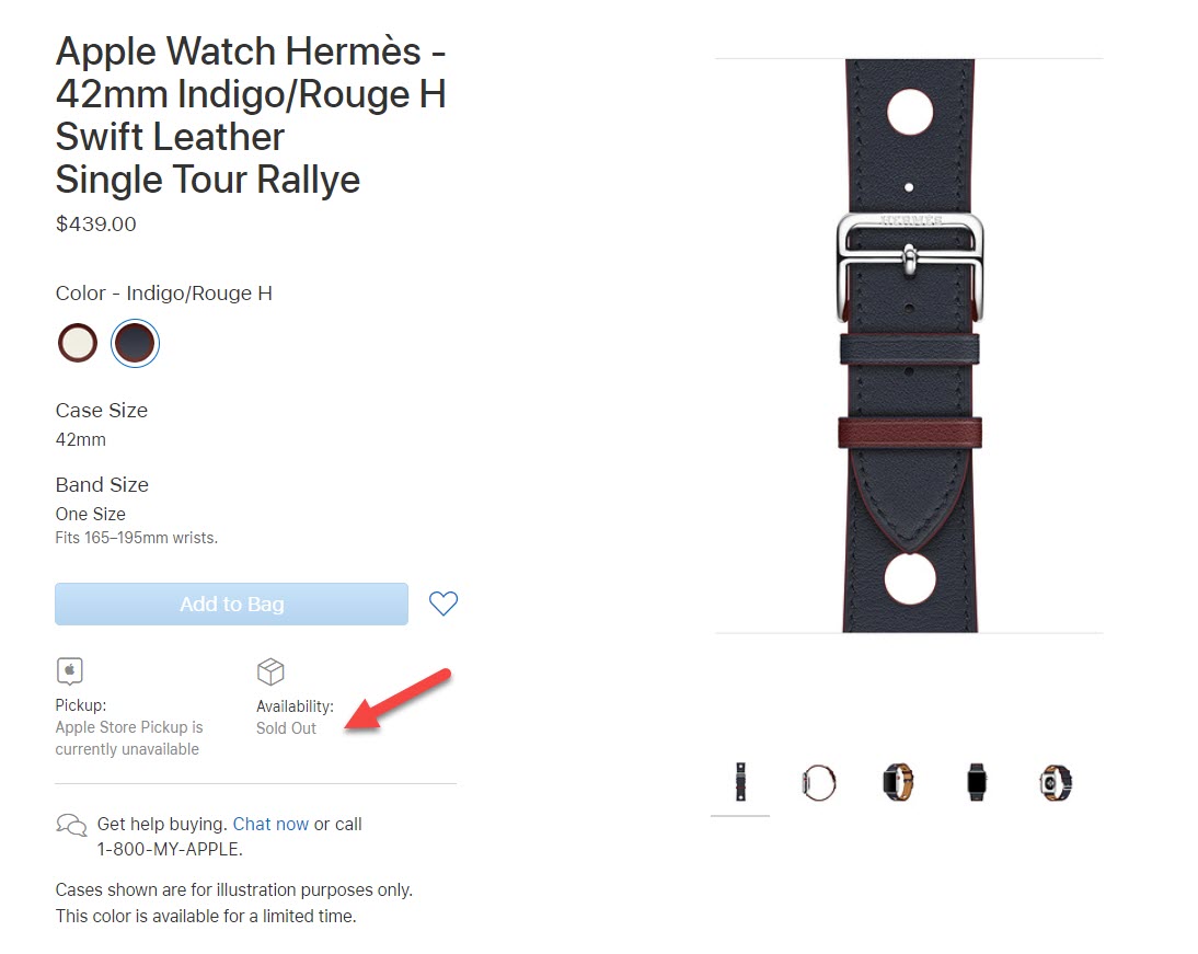 Apple Removes 14 Apple Watch Bands Aug 2018 2
