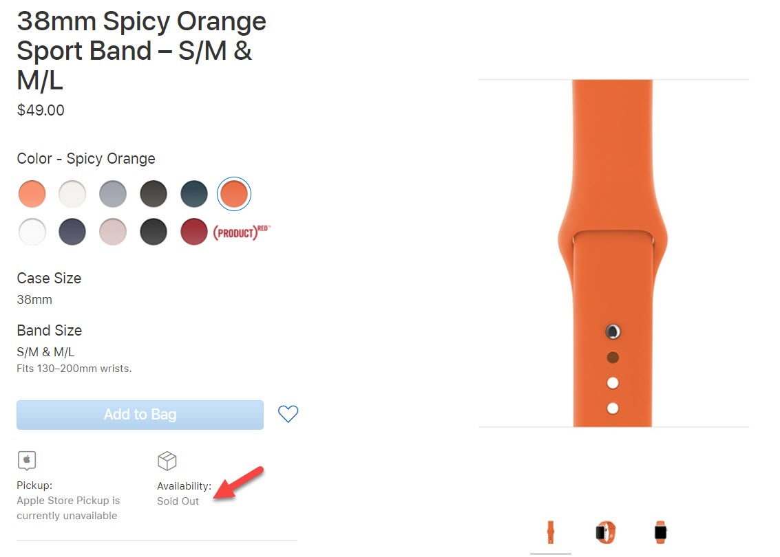 Apple Removes 14 Apple Watch Bands Aug 2018 3